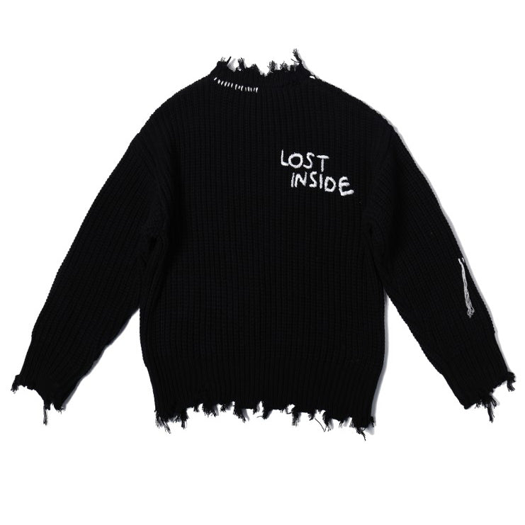 PCLP 'Lost Inside' Vintage-Inspired Distressed Knit Sweater