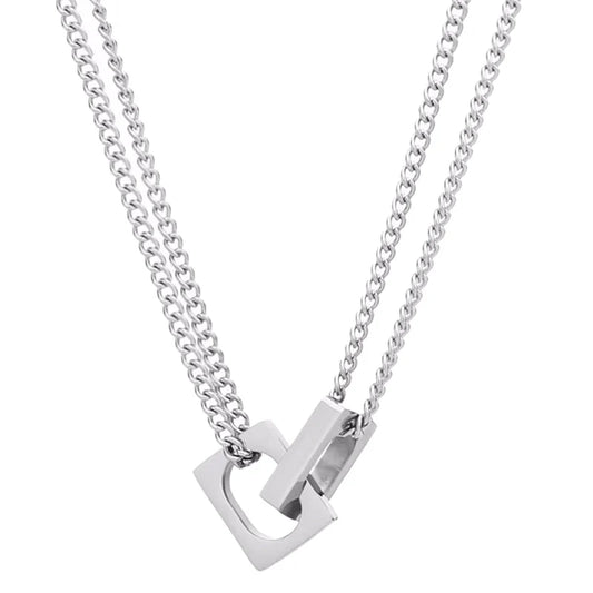 HEIMA Layered Double Chain Necklace