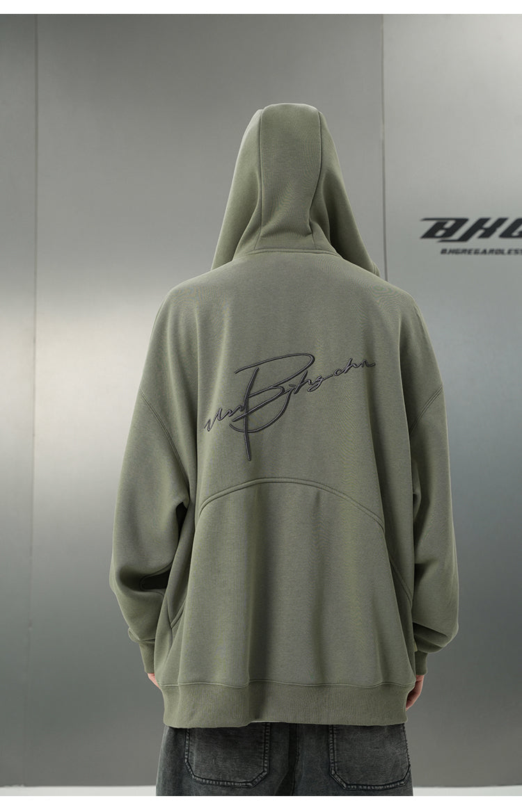 BJHG Logo Hoodie with Script Design