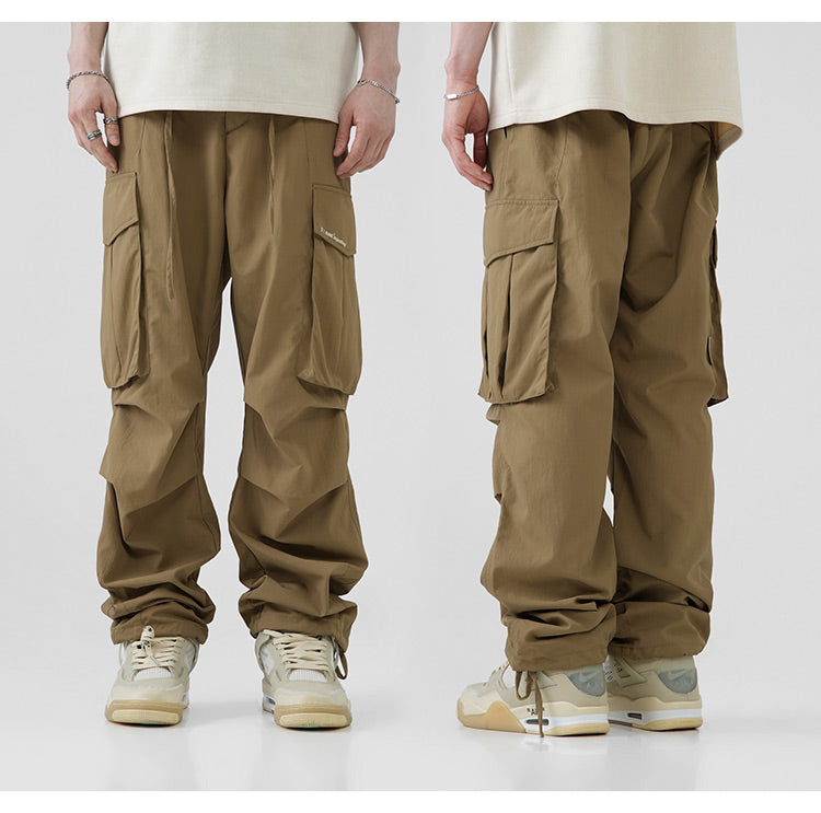 BJHG Pleated Utility Cargo Trousers