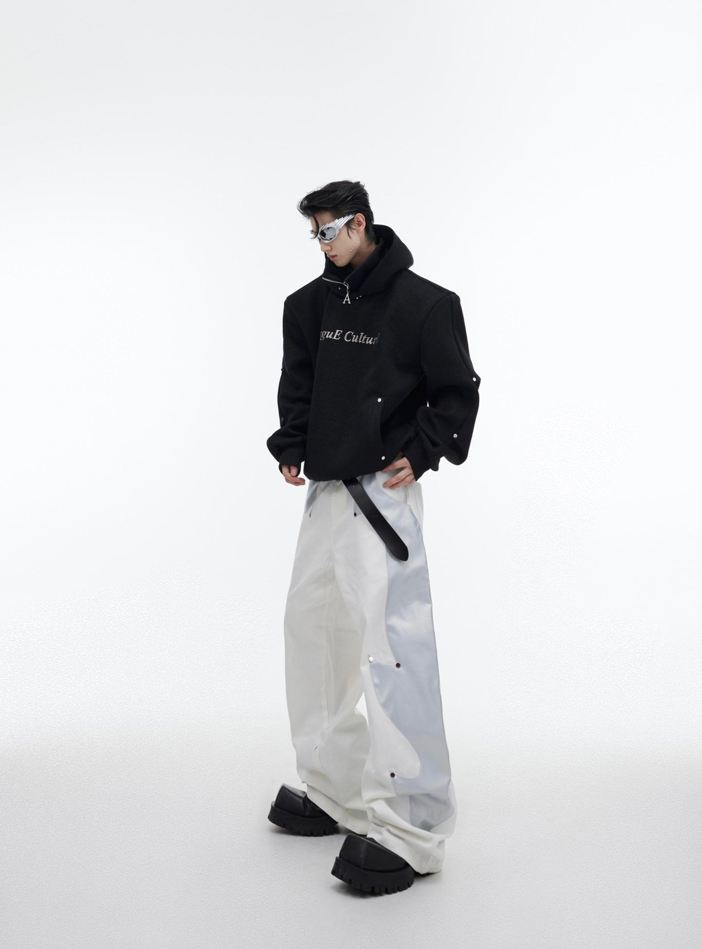 CulturE Logo Hoodie with Silver Stud Accents