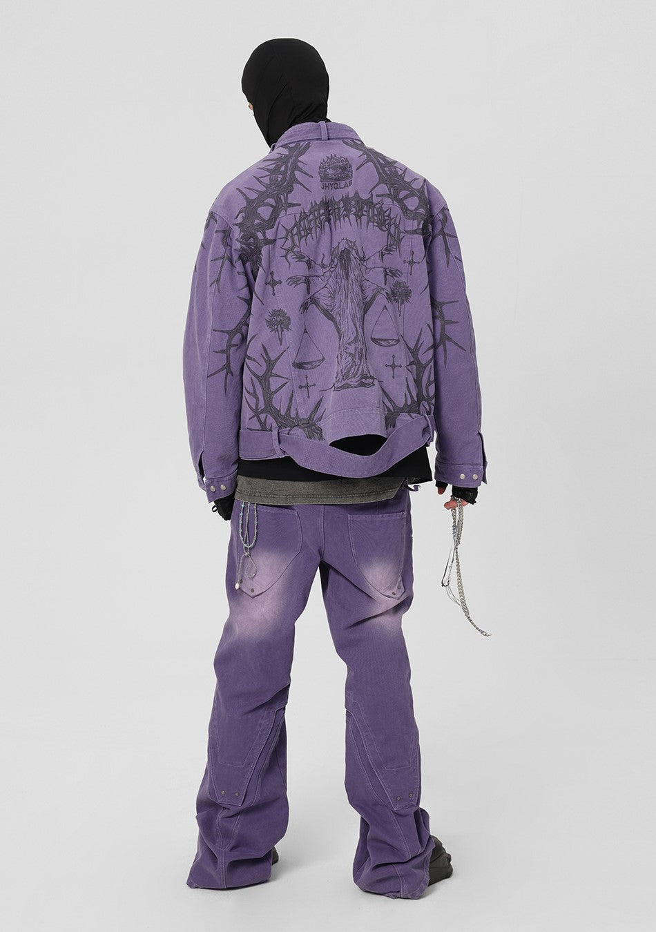 JHYQ Heavyweight Jacket with Embossed Thorn Design