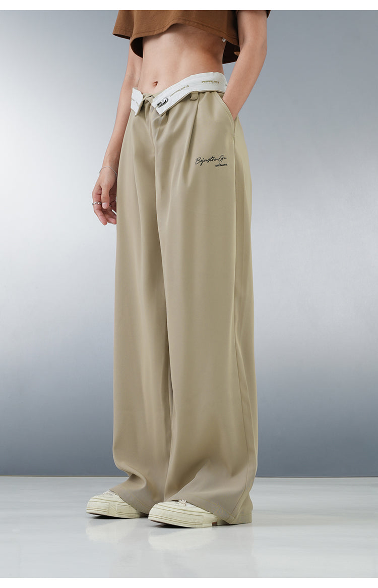 BJHG Stylish Pleated Pants