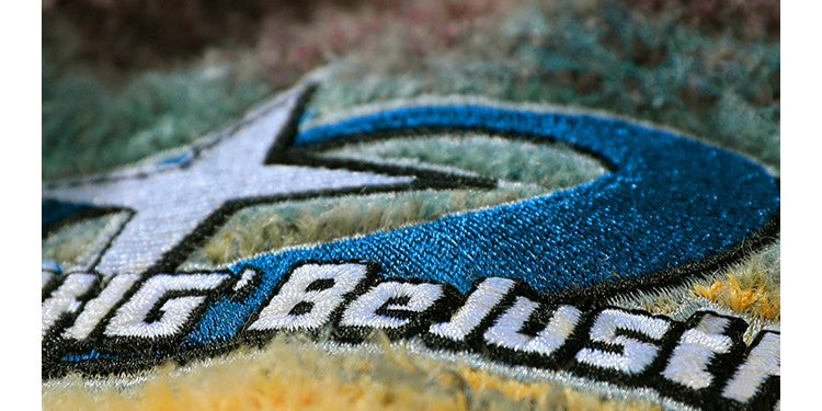 BJHG Striped Sweater with Contrast Paint Design