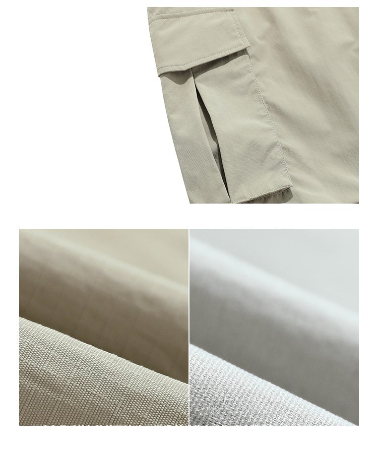 BJHG Pleated Utility Cargo Trousers