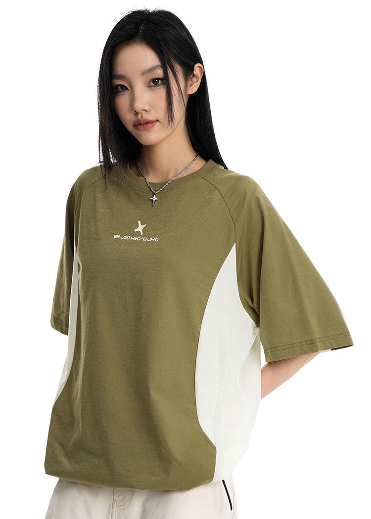 BJHG Curved Contrast T-Shirt