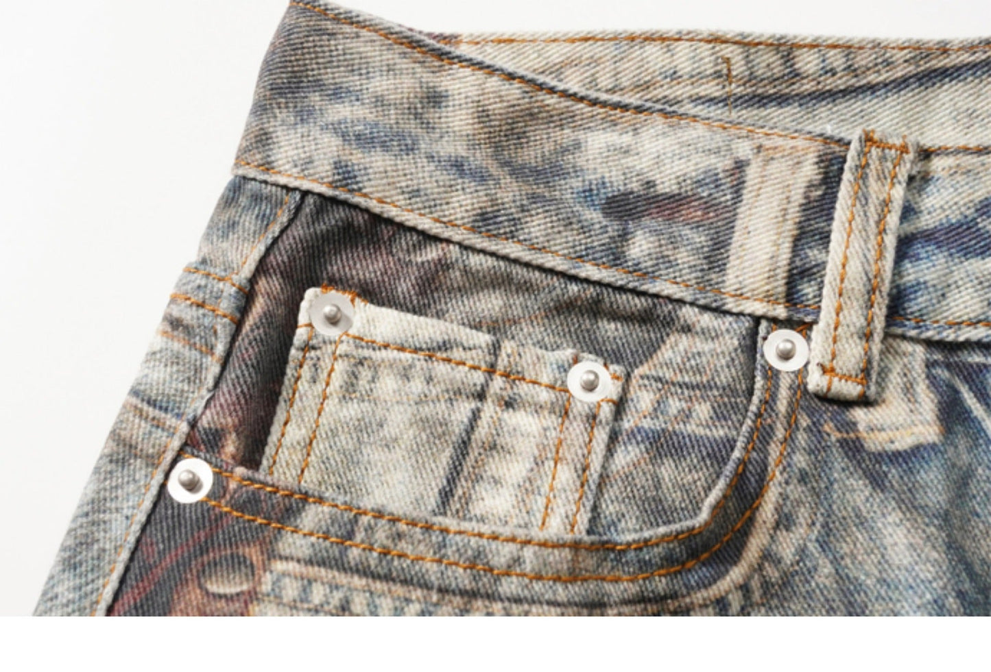 HJK Exclusive 'Abstract' Distressed Deconstructed Jeans