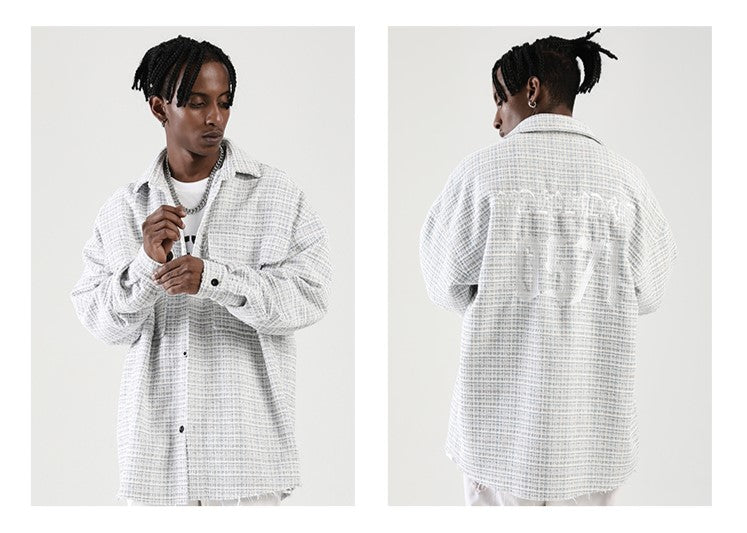 NOSAW Unfinished Edge Tweed Flannel