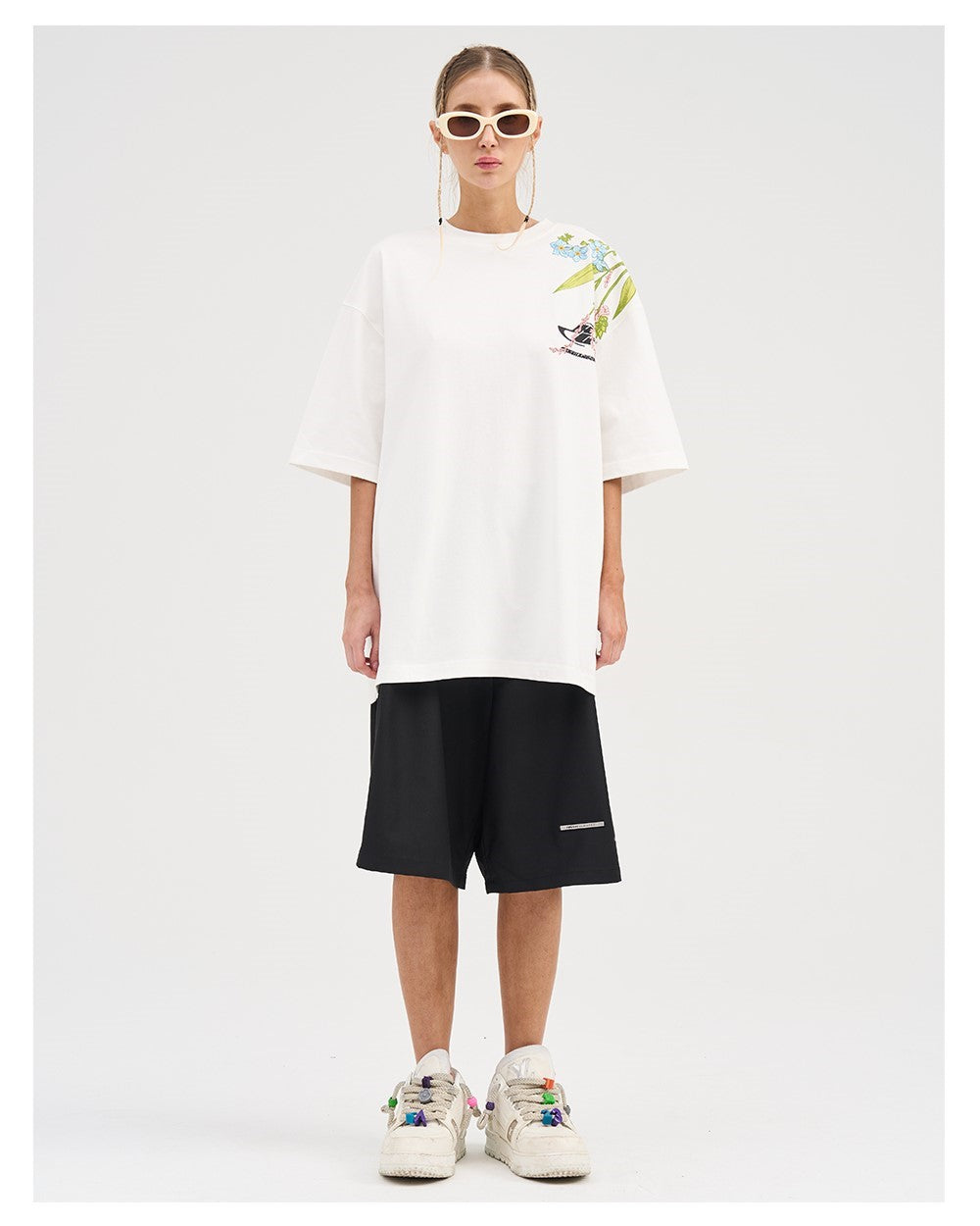 Embroidered 'Bloom' Tee by HARSH and CRUEL