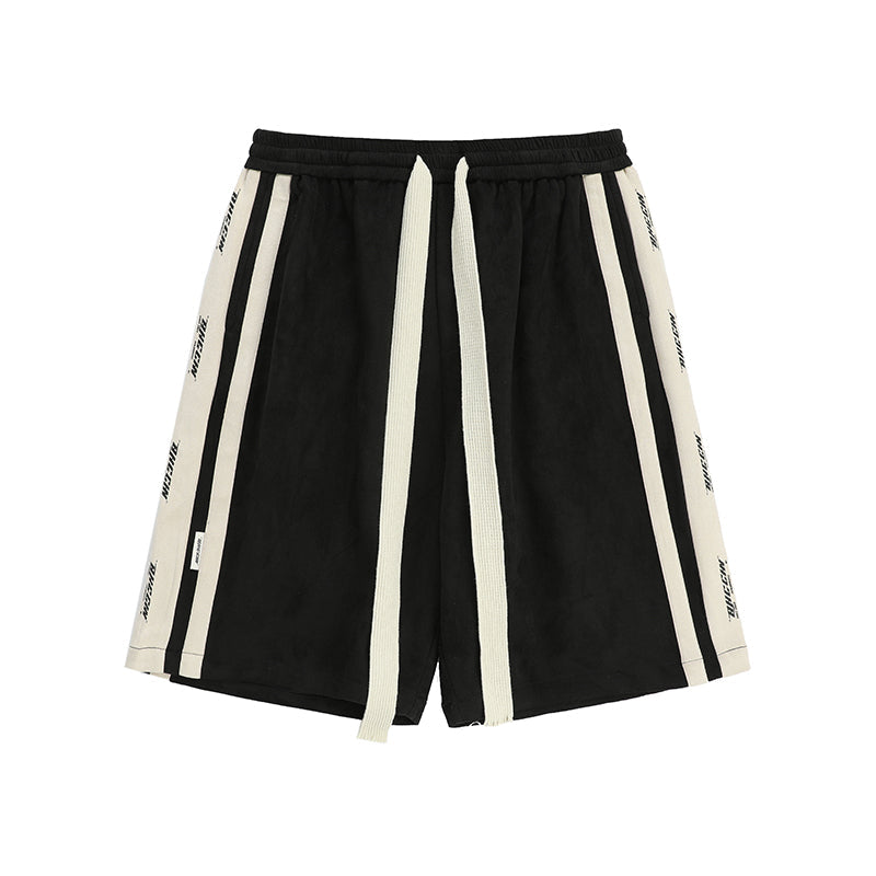 BJHG Velour Wide-Leg Lounge Shorts