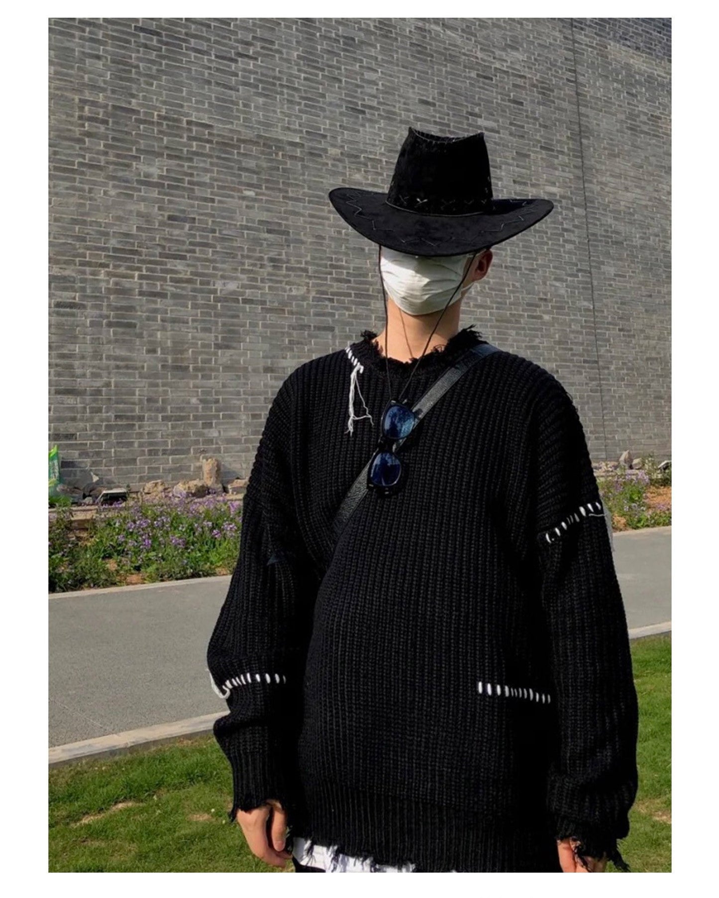 PCLP 'Lost Inside' Vintage-Inspired Distressed Knit Sweater