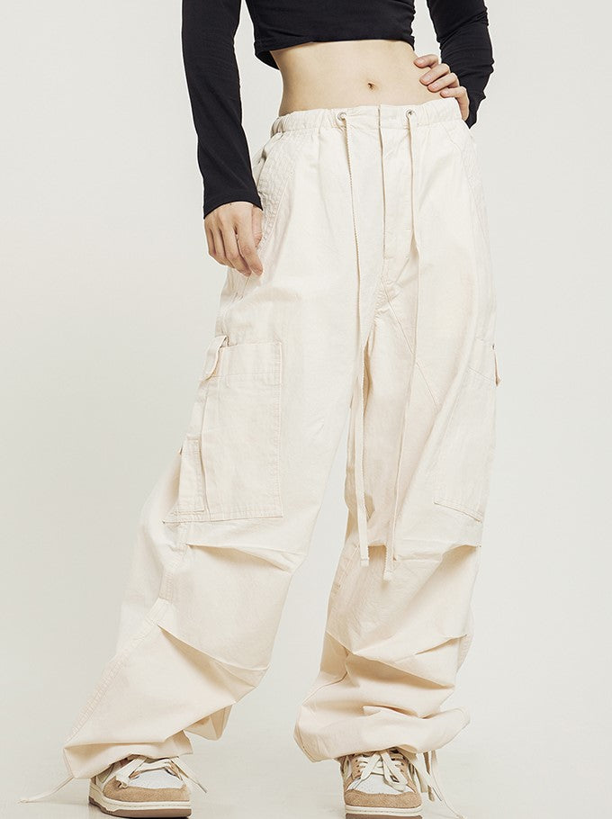 CTB Relaxed Fit Pleated Cargo Pants