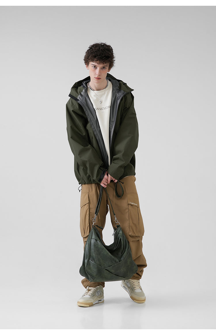 BJHG Pleated Utility Cargo Trousers