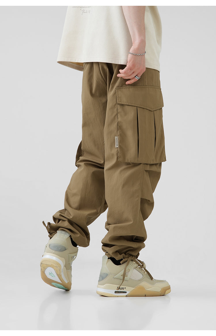 BJHG Pleated Utility Cargo Trousers