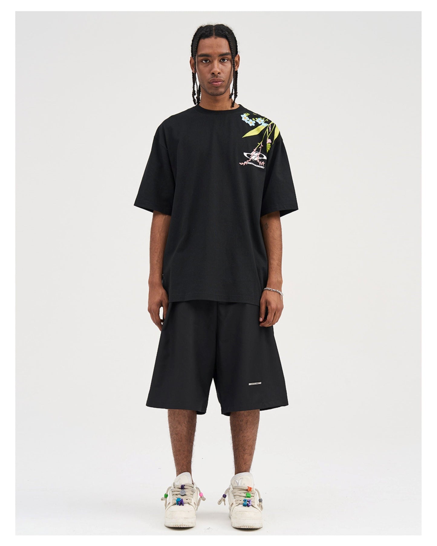 Embroidered 'Bloom' Tee by HARSH and CRUEL