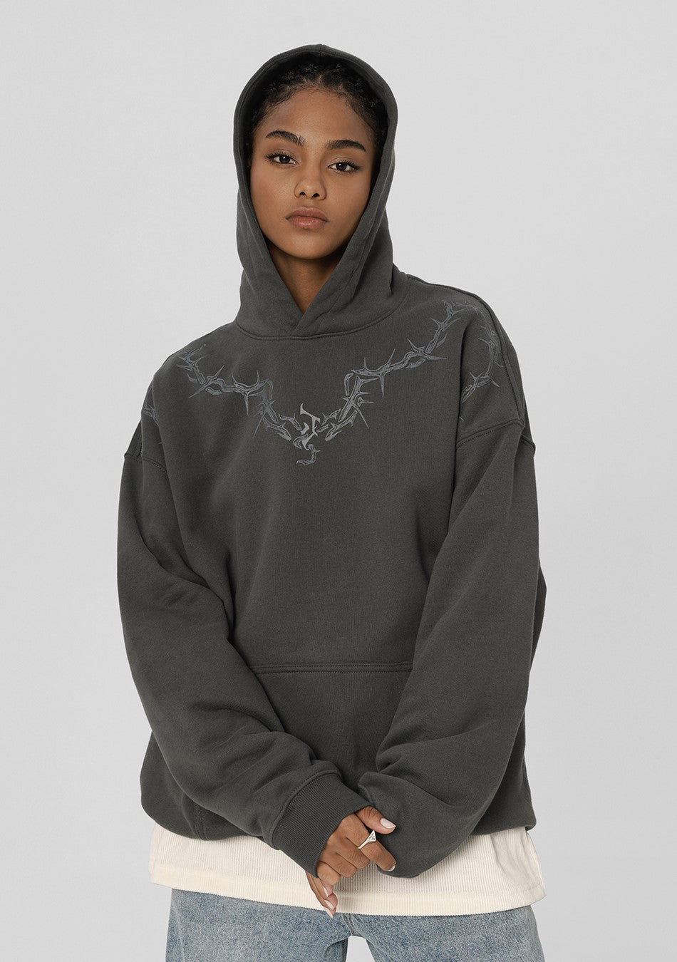JHYQ Spiked Hoodie