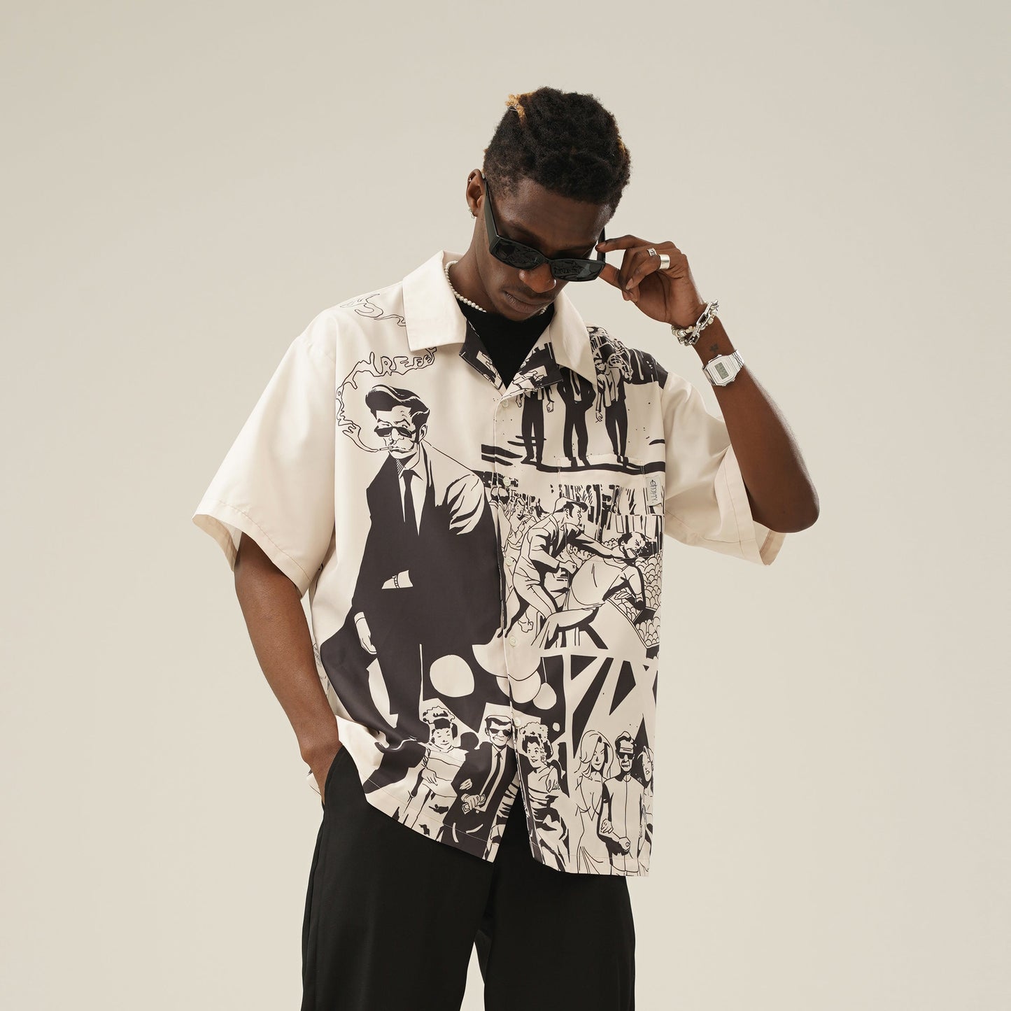 Unfilled Reference 'Comic' Button-Up Shirt