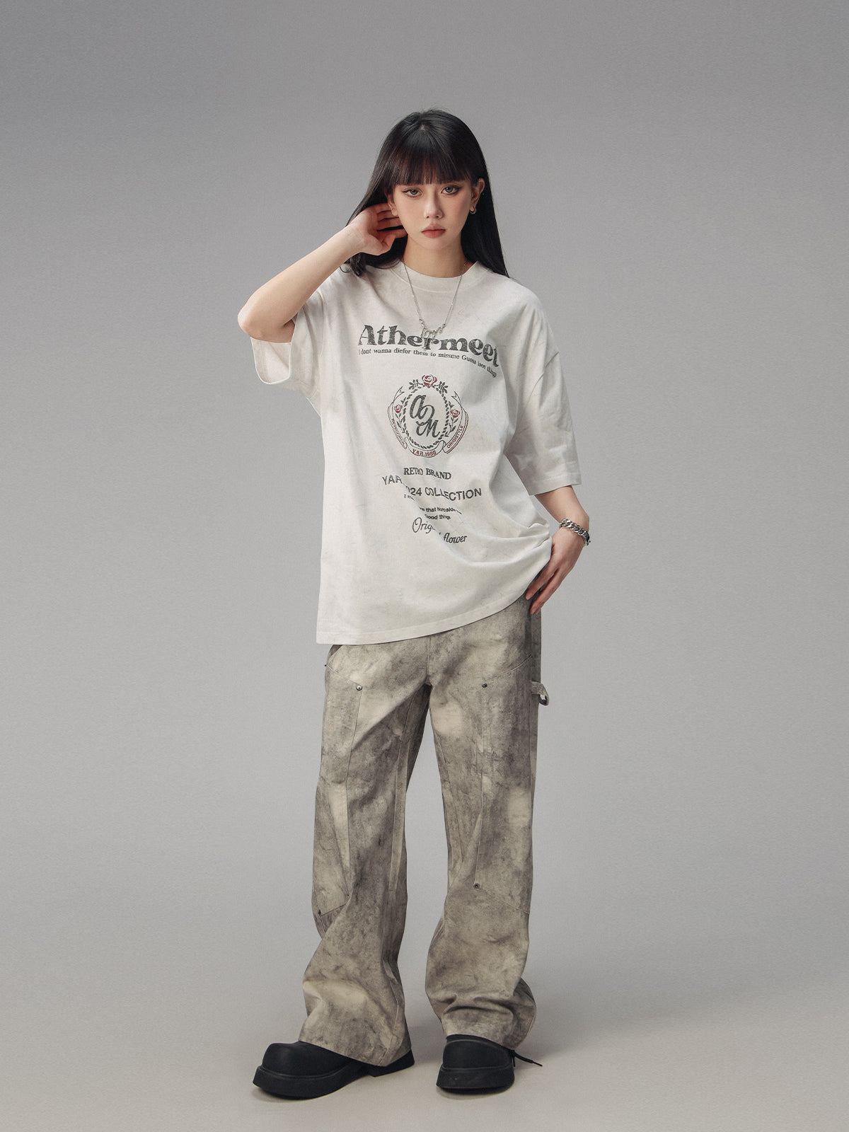 CTB Retro Distressed College T-Shirt