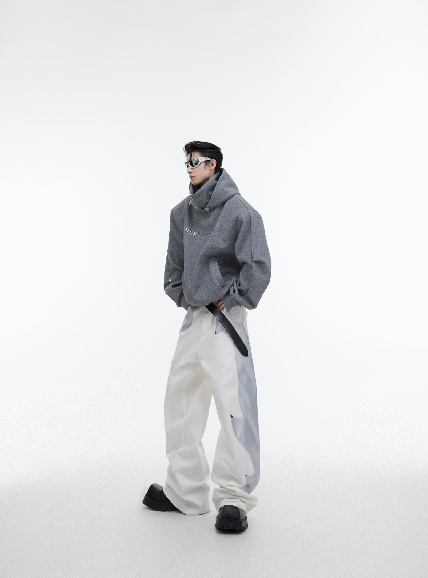 CulturE Logo Hoodie with Silver Stud Accents