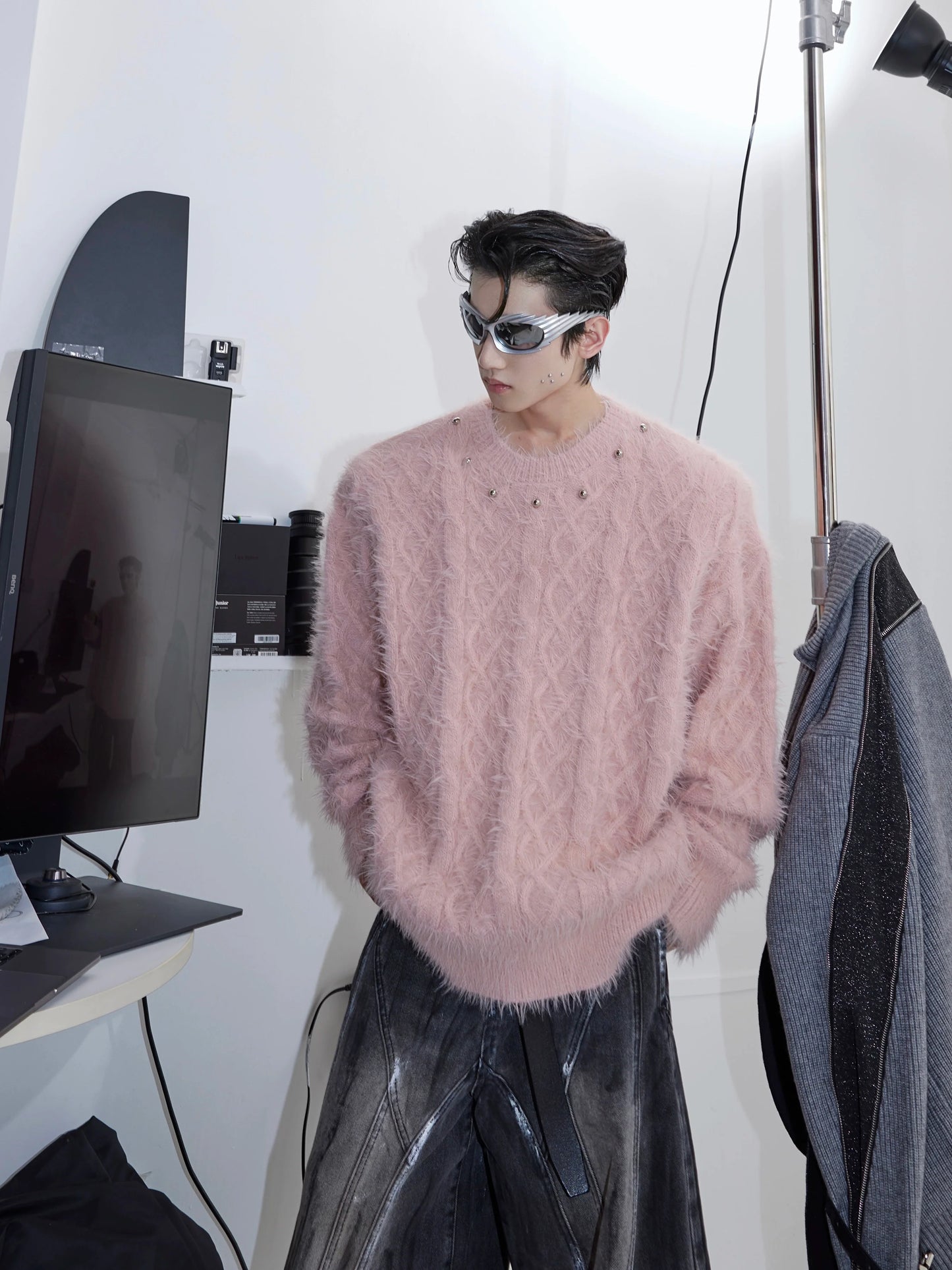 CulturE Studded Neckline Sweater