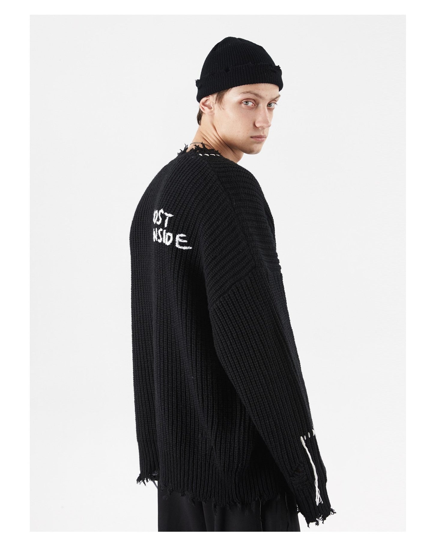 PCLP 'Lost Inside' Vintage-Inspired Distressed Knit Sweater