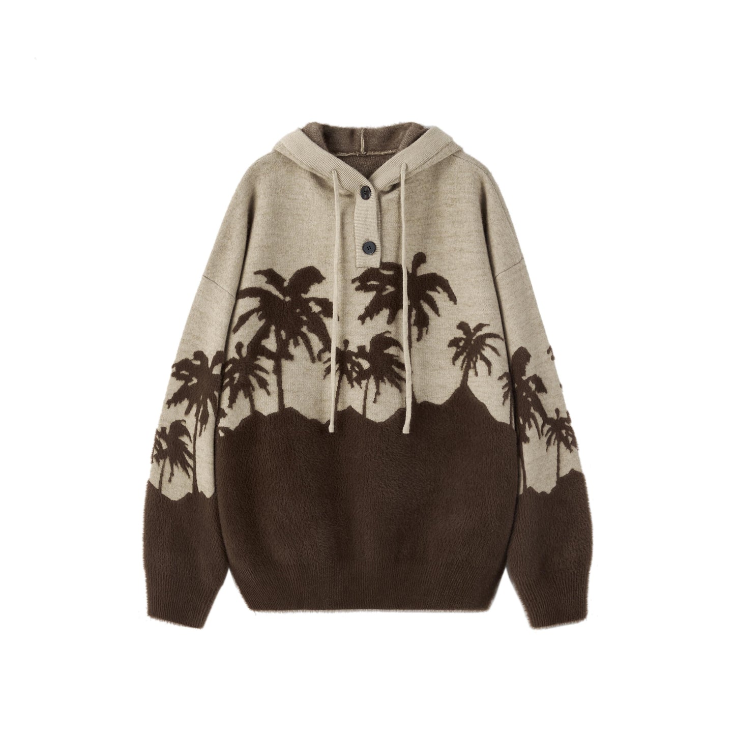 PCLP 'King Palm' Knitted Hoodie