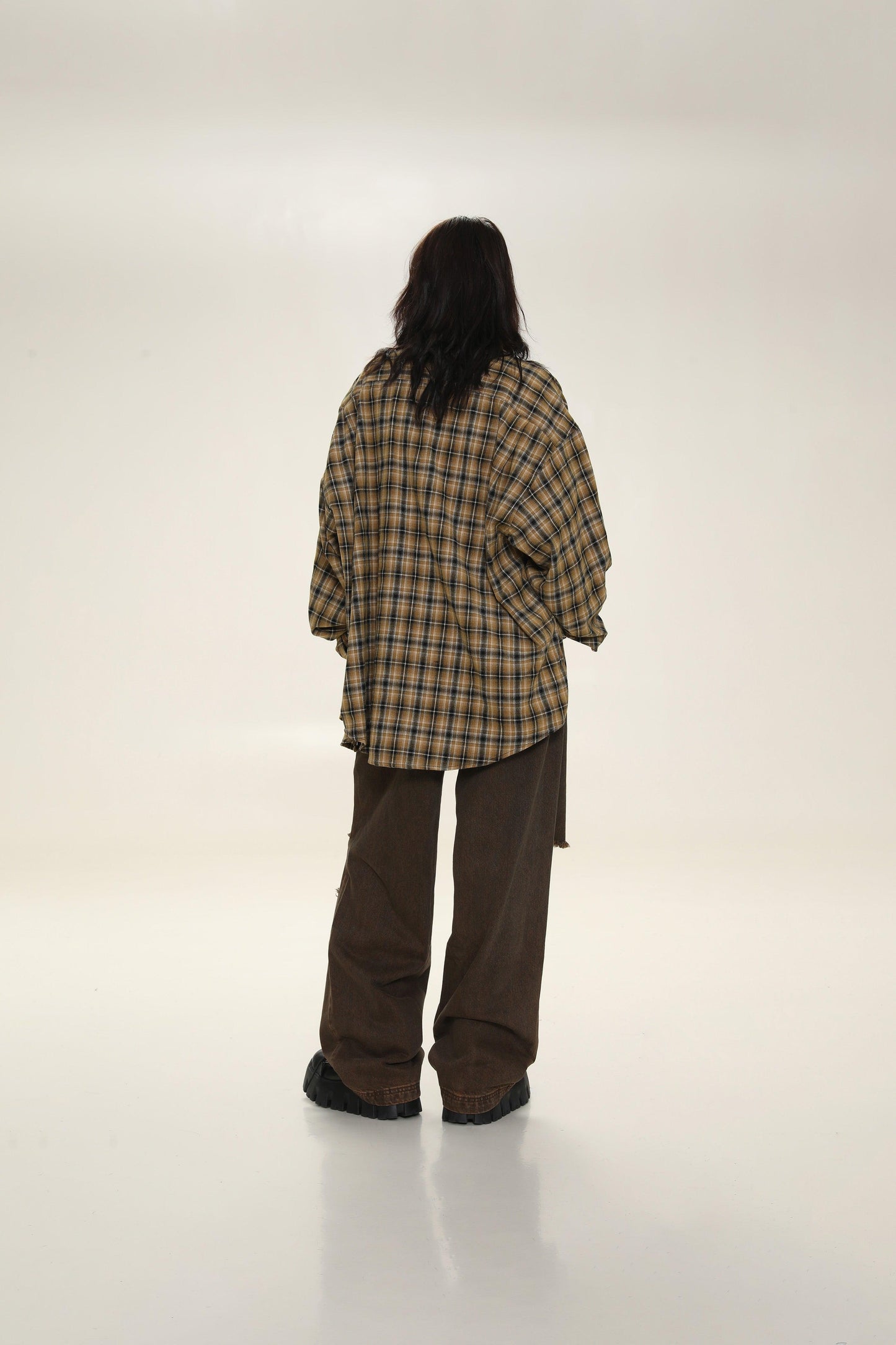 MASONPRINCE Boxy Plaid Work Shirt