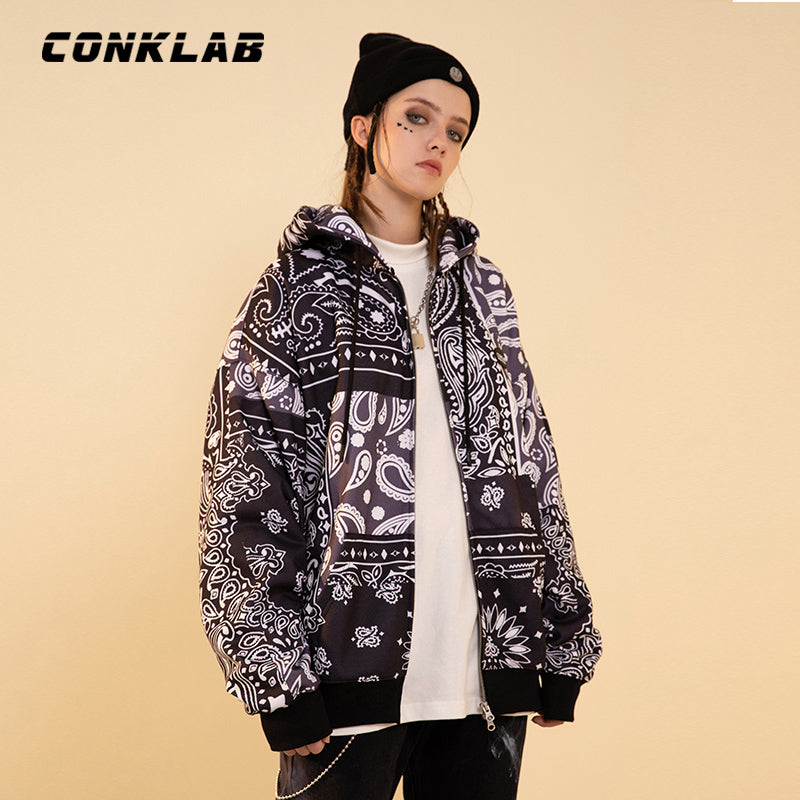CONKLAB Zip-Up Bandana Jacket