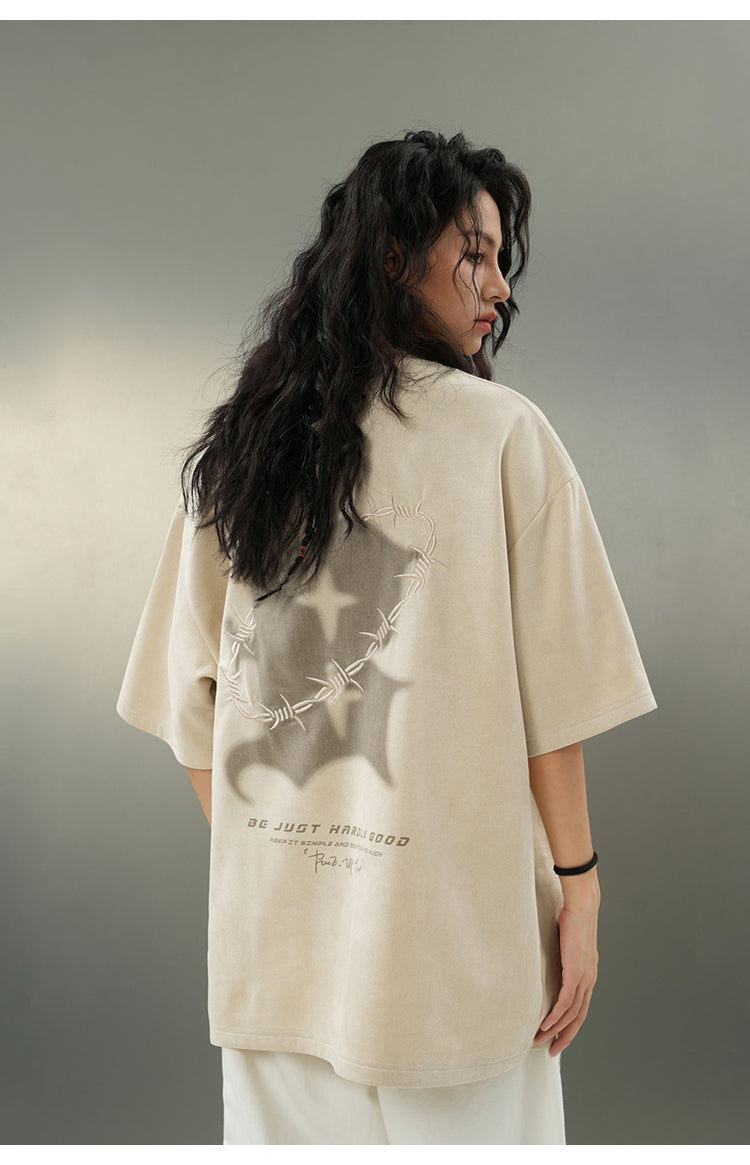 BJHG 'Thorns' Suede T-Shirt