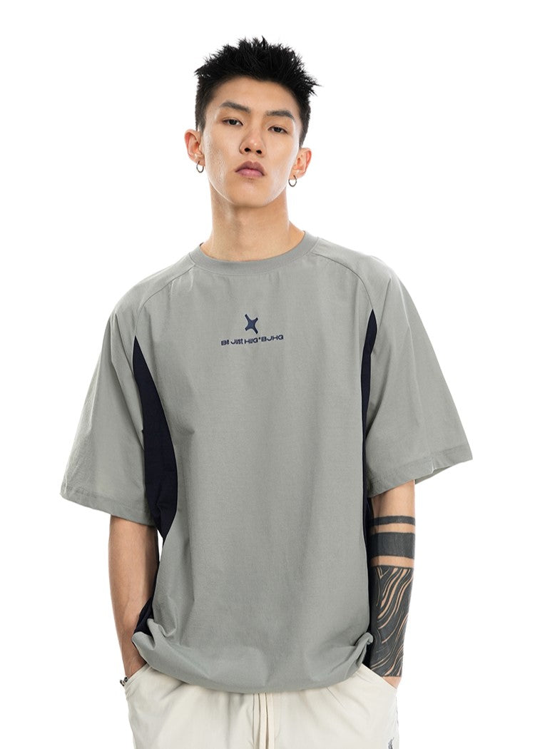 BJHG Curved Contrast T-Shirt