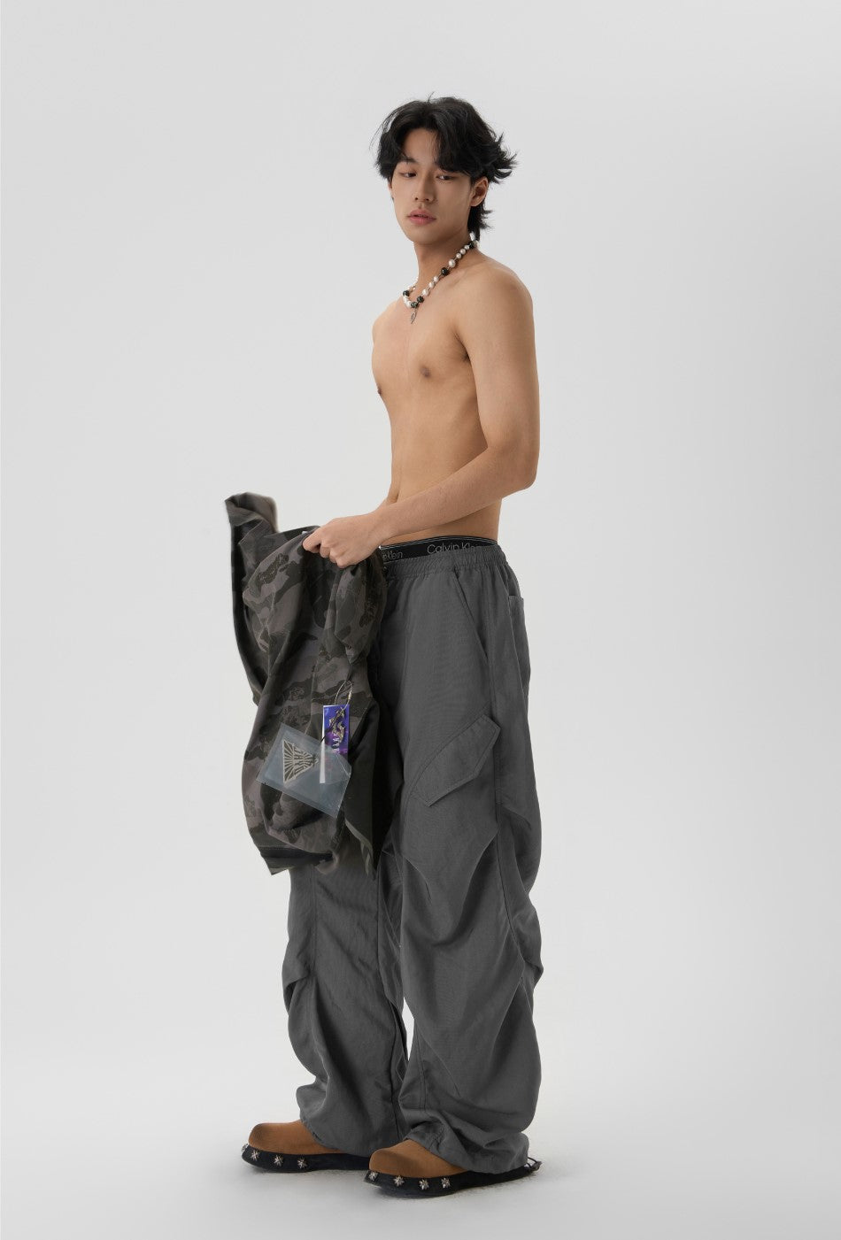 JHYQ Pleated Cargo Trousers