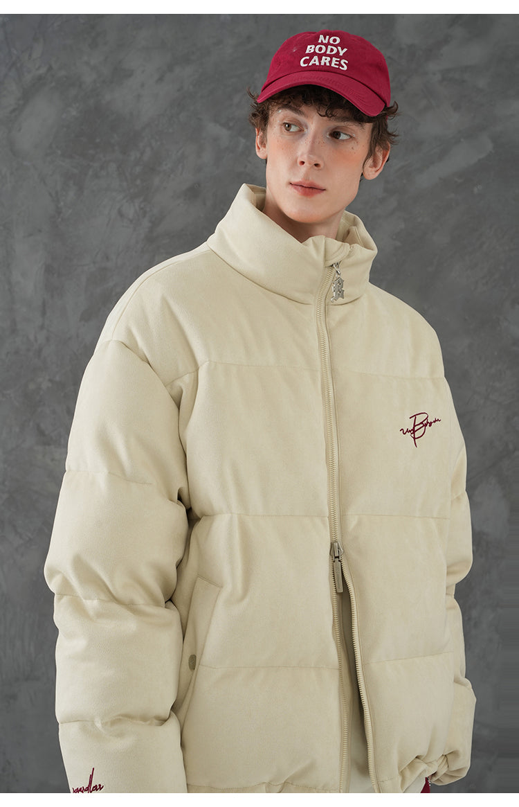 BJHG Plush Suede Puffer Coat