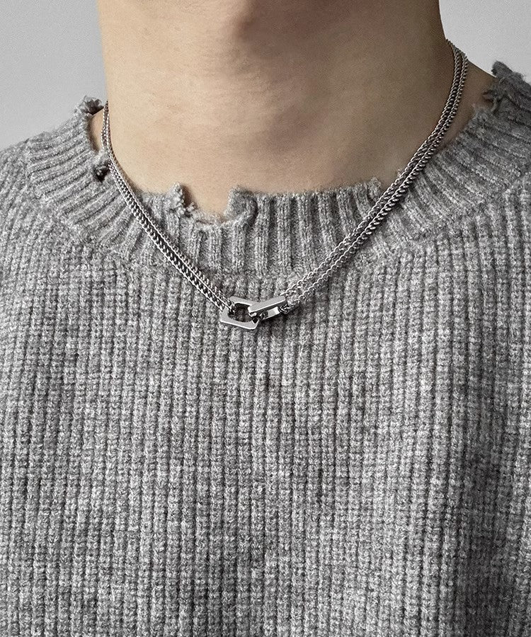 HEIMA Layered Double Chain Necklace