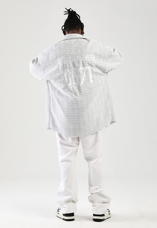 NOSAW Unfinished Edge Tweed Flannel