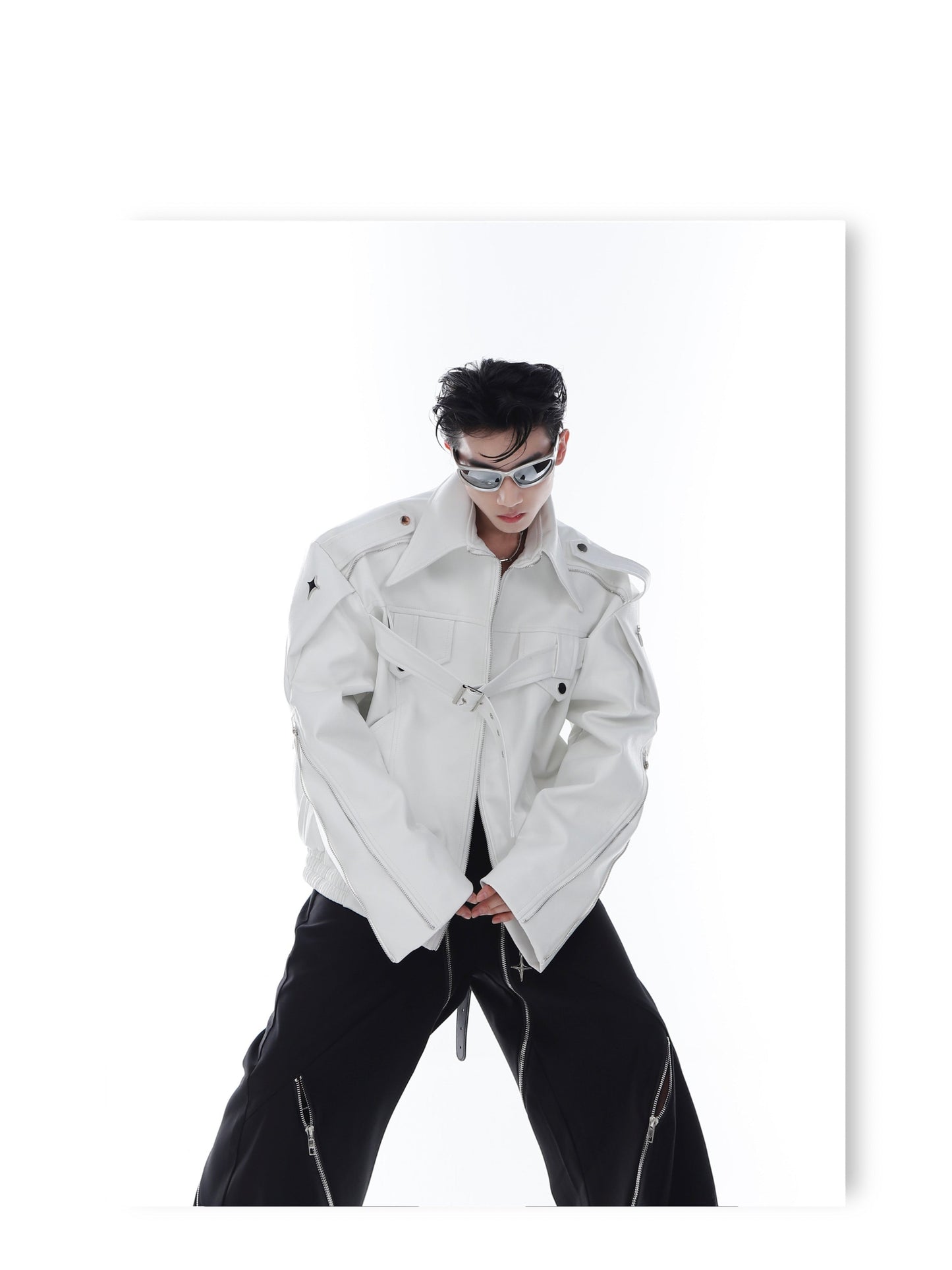 CulturE Pin-Buckle Motorcycle Jacket