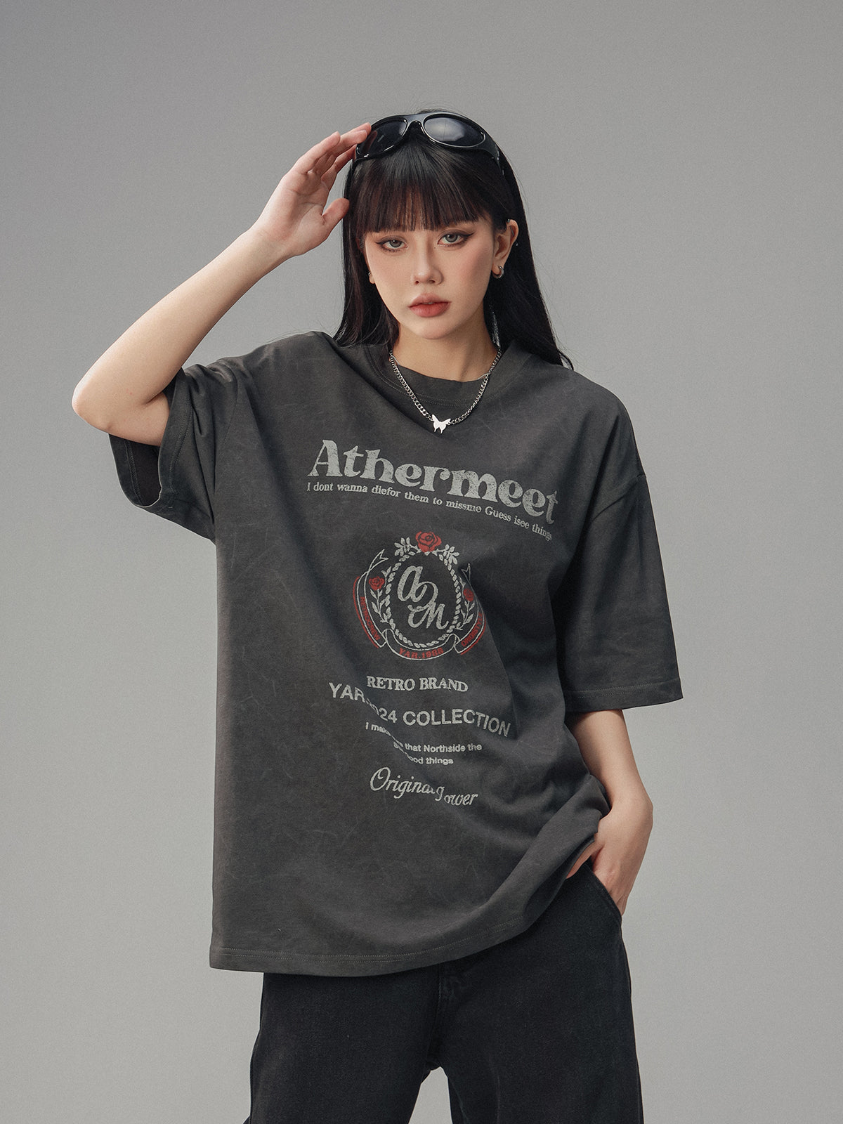 CTB Retro Distressed College T-Shirt