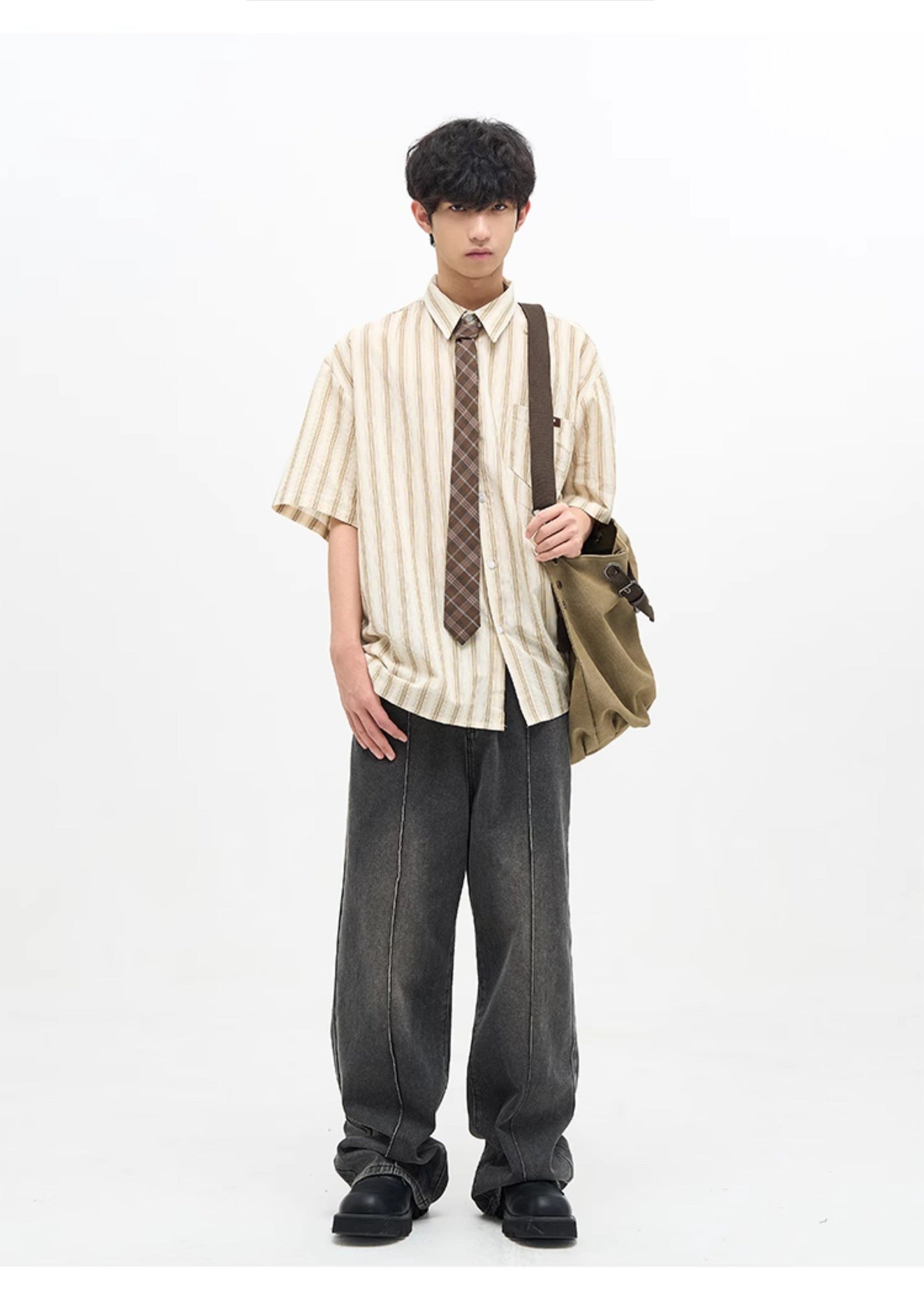 77F7GHT Striped Polo Shirt