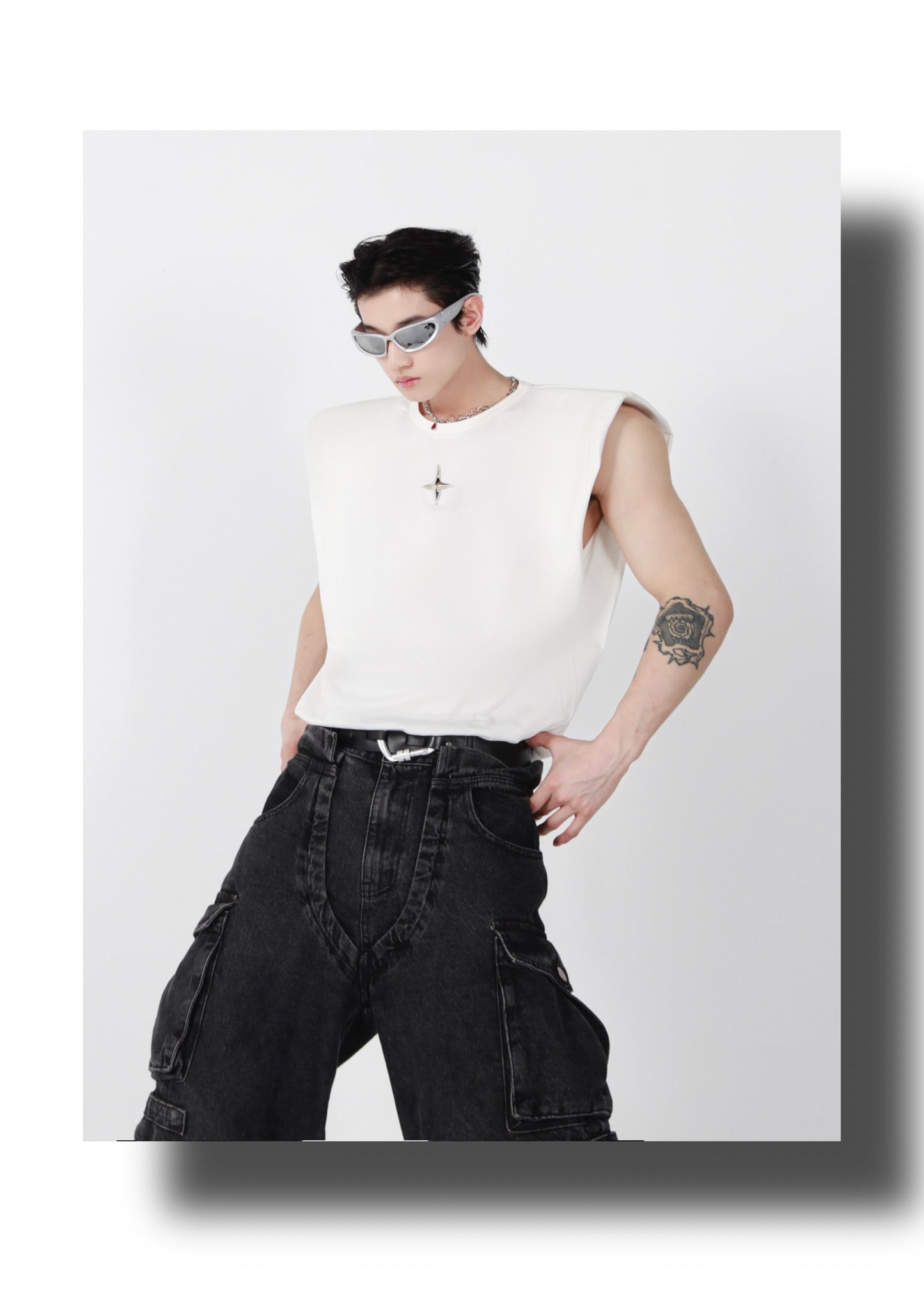 CulturE Star Spiked Tank Top