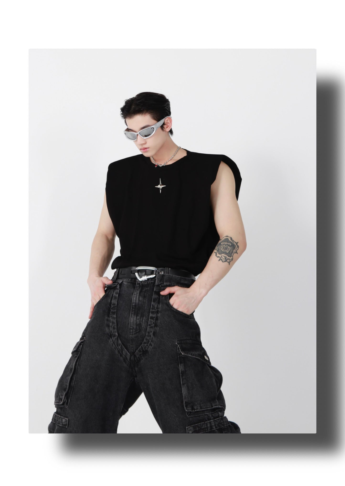 CulturE Star Spiked Tank Top