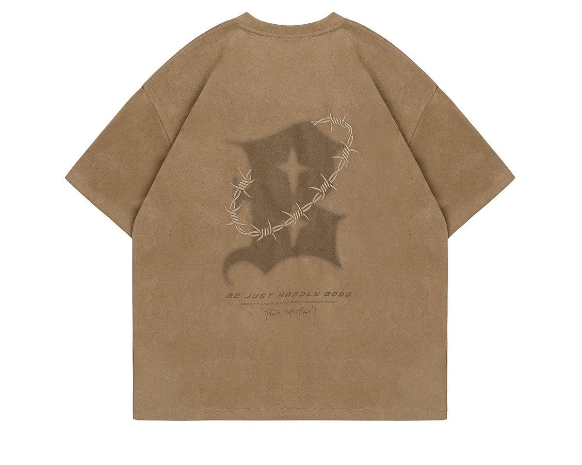 BJHG 'Thorns' Suede T-Shirt