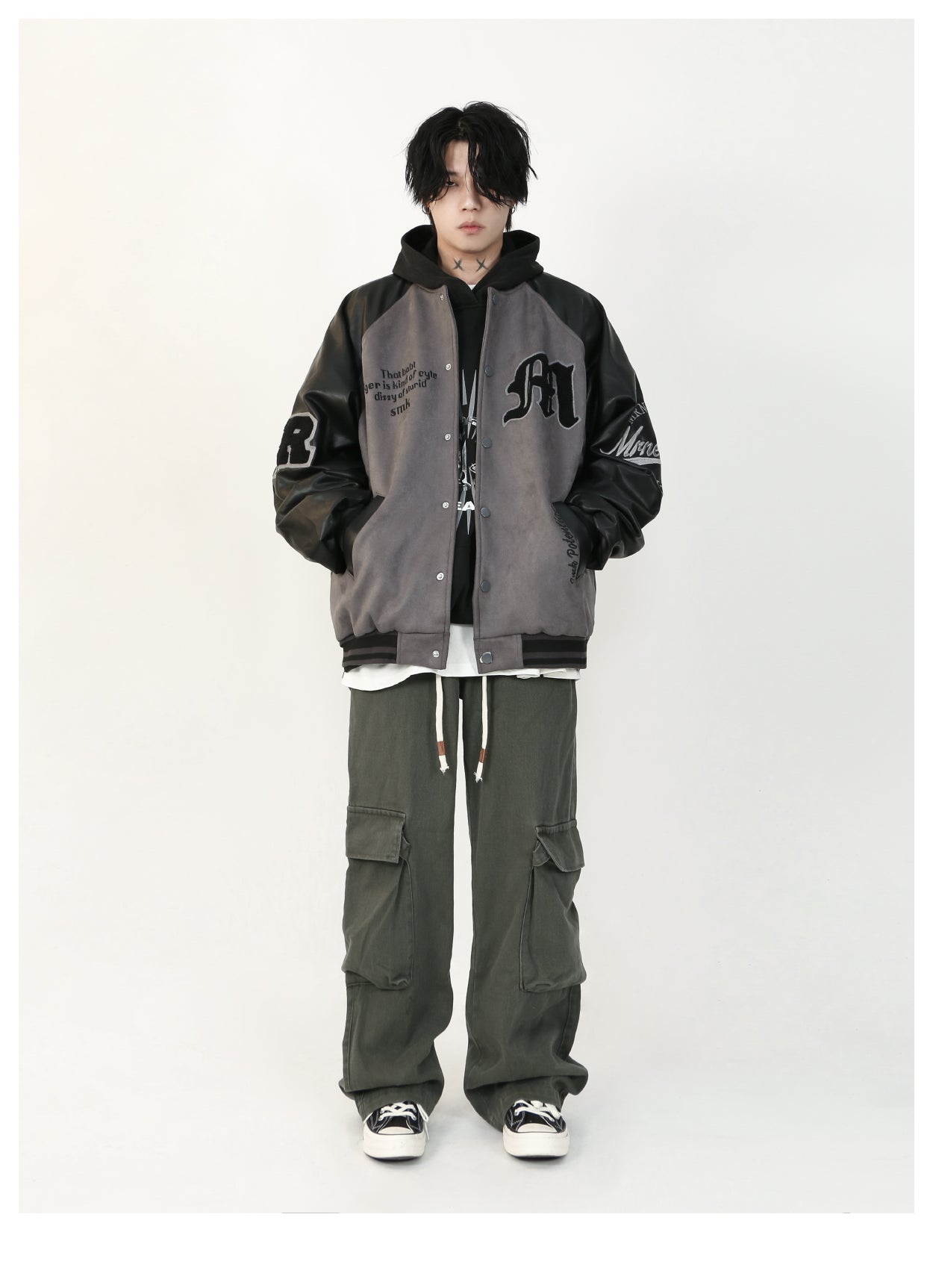 MRNEARLY Vintage 1997 Suede Varsity Jacket