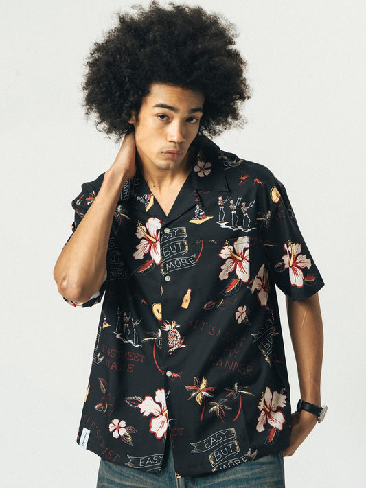 714street 'Luau' Short Sleeve Button-Up Shirt