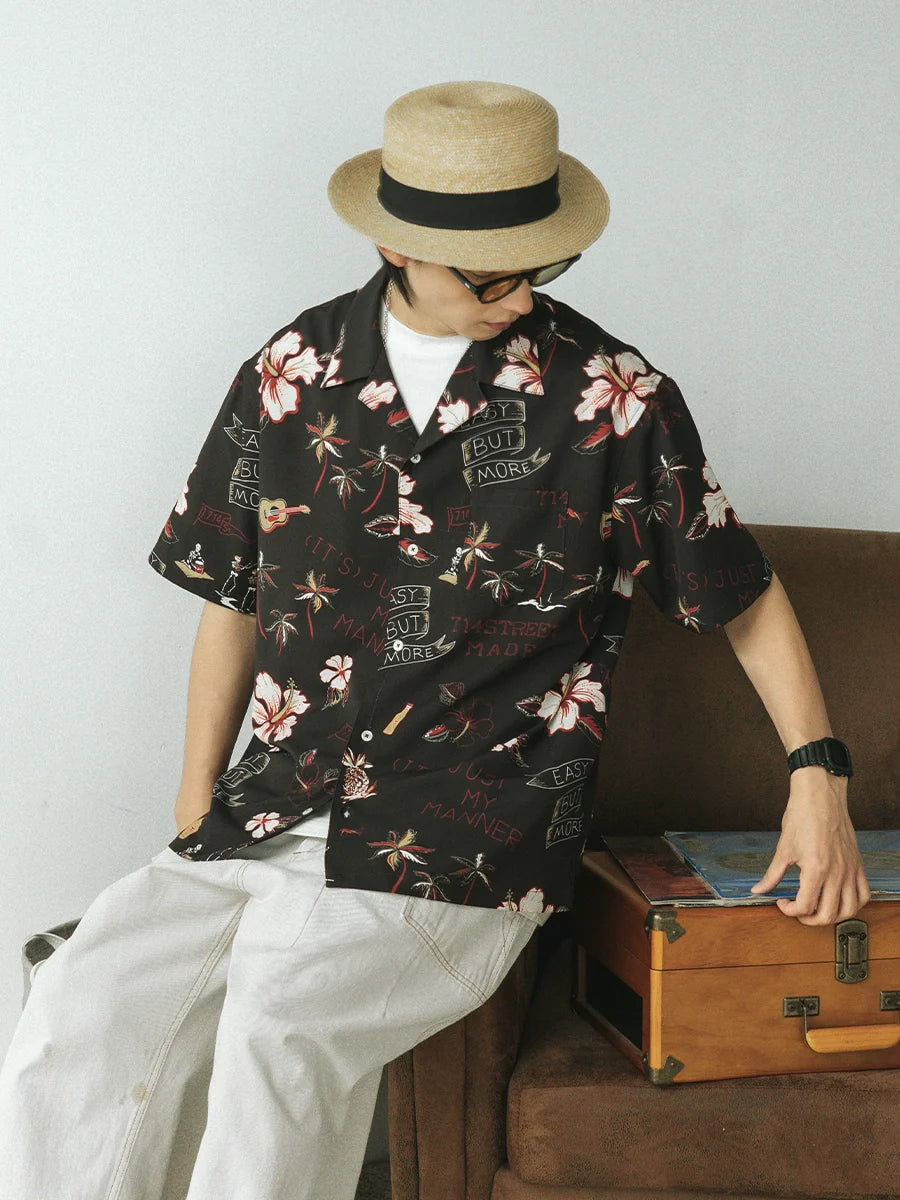 714street 'Luau' Short Sleeve Button-Up Shirt