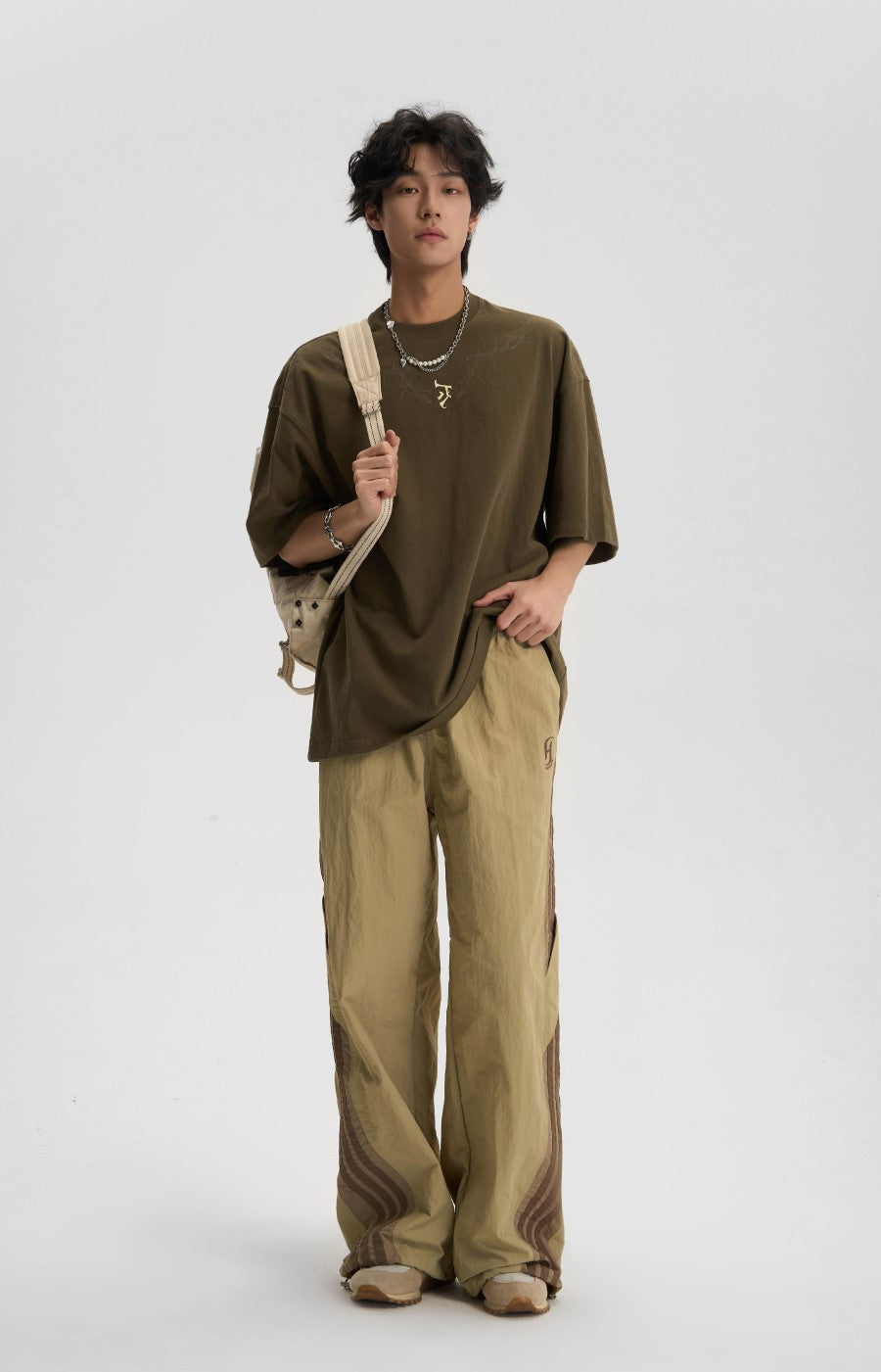 JHYQ Thorn Design Collar T-Shirt