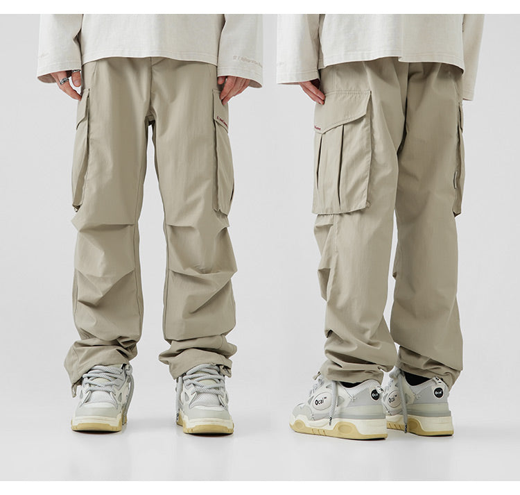 BJHG Pleated Utility Cargo Trousers