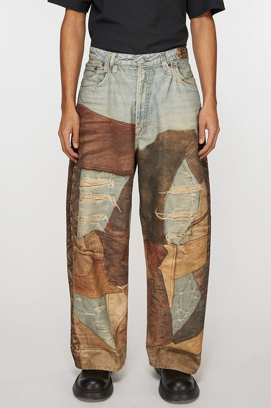 HJK Exclusive 'Abstract' Distressed Deconstructed Jeans