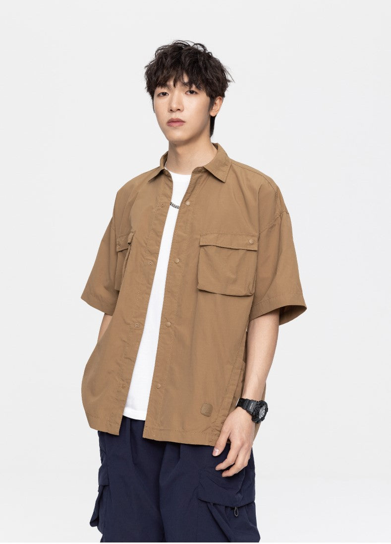GTRG Panelled Button-Down Shirt