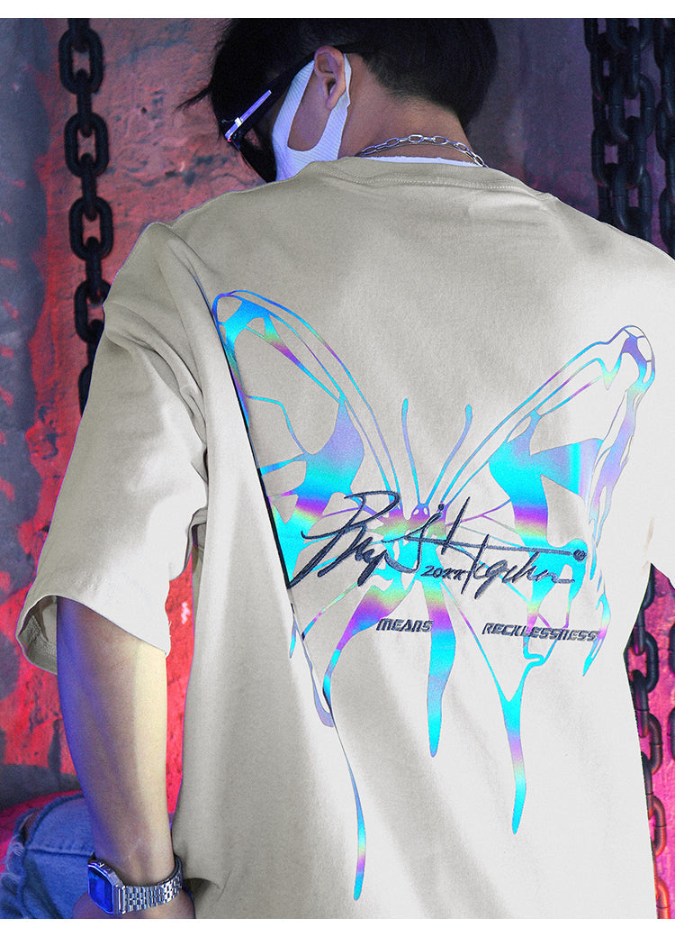BJHG 3M Reflective Butterfly T-Shirt