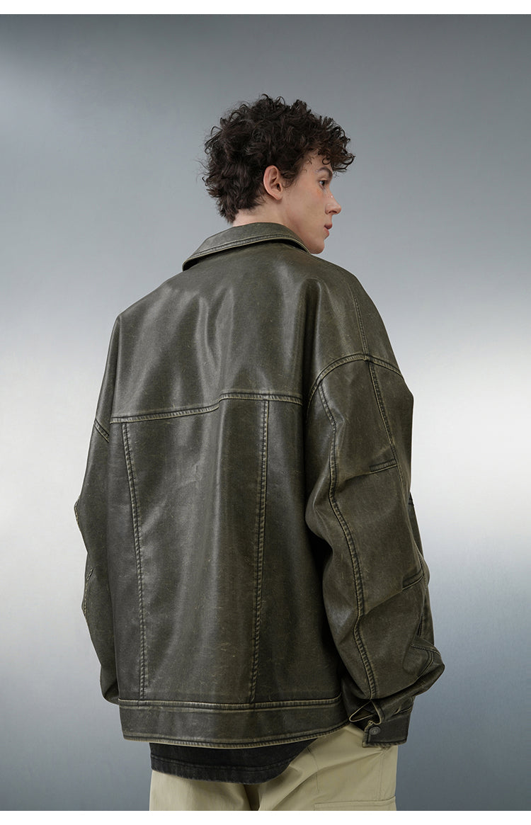 BJHG Classic Retro Motorcycle Jacket