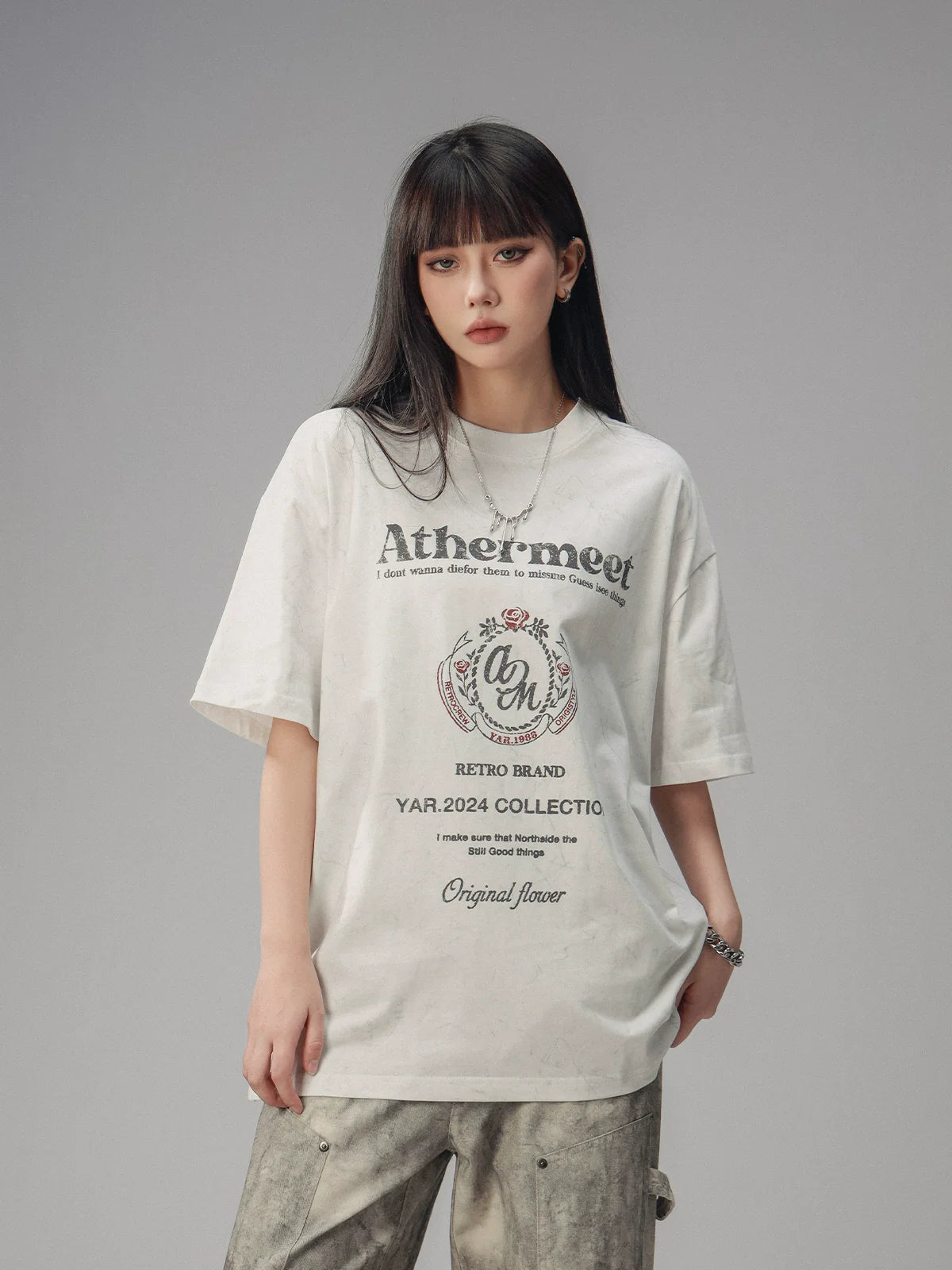 CTB Retro Distressed College T-Shirt